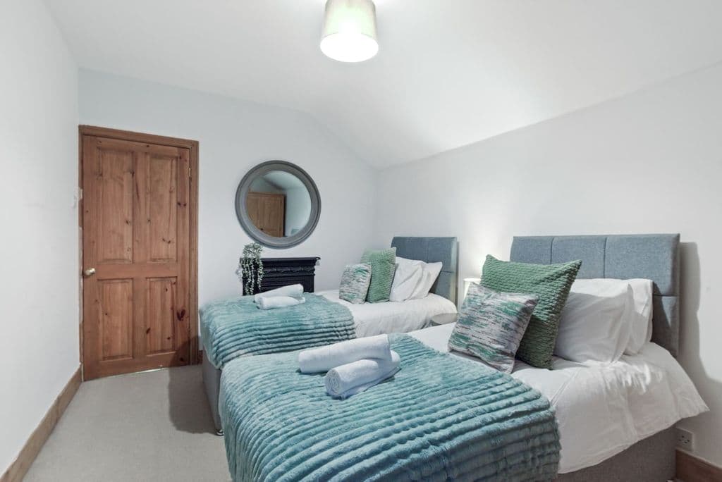 Two beds in serviced apartment